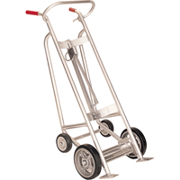 Drum Truck with Hand Brake, Aluminum Construction, 25 - 55 US Gal. (20 - 45 Imperial Gal.) Distribution Jean Lapalme