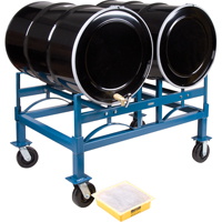 Porte-barils empilables, 2 barils, Capacit&eacute; de 1600 lb, 45-1/2" la x 30" p x 12-1/2" h Distribution Jean Lapalme