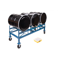 Drum Stacking Rack, 3 Drums, 2400 lbs. Capacity, 71-1/2" W x 30" D x 12-1/2" H Distribution Jean Lapalme