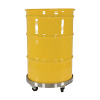 Chariots pour barils, Acier inoxydable, Capacit&eacute;e 800 lb, Diam&egrave;tre 23-1/4", Roue en Caoutchouc Distribution Jean Lapalme