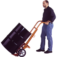 Chariots ergonomiques pour baril, Fabriqu&eacute; en Acier, 55 - 85 gal. US (45 - 70 gal. imp.) Distribution Jean Lapalme