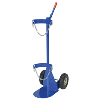 Chariot pour bouteille de gaz, Roues Pneumatique, Base de 12" la x 15-1/2" lo, 500 lb Distribution Jean Lapalme