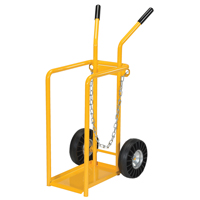 Chariot pour bouteille de gaz, Roues Caoutchouc moul&eacute;, Base de 9-13/16" la x 16" lo, 150 lb Distribution Jean Lapalme