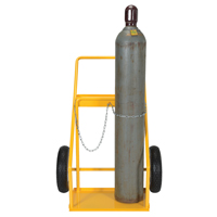 Chariot pour bouteille de gaz, Roues Caoutchouc, Base de 22" la x 14-1/8" lo, 250 lb Distribution Jean Lapalme