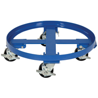 Socle roulant robuste pour baril, Acier, Capacit&eacute;e 2000 lb, Diam&egrave;tre 24-1/8", Roue en Ph&eacute;nolique Distribution Jean Lapalme