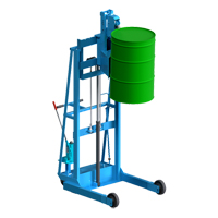 Vertical-Lift MORSPEED Drum Stacker, For 30 - 85 US Gal. (25 - 70 Imperial Gal.) Distribution Jean Lapalme