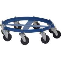 Chariot pour baril octogonal, Acier, Capacit&eacute;e 2000 lb, Diam&egrave;tre 27-1/16", Roue en Fonte Distribution Jean Lapalme