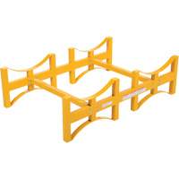 Porte-barils empilable en acier, 2 barils, Capacit&eacute; de 1600 lb, 45-1/2" la x 29-7/8" p x 12-3/4" h Distribution Jean Lapalme