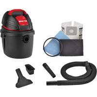 Aspirateur portable pour atelier, Secs-humides, 2,5 CV, 2,5 gal. US (9,5 litres) Distribution Jean Lapalme