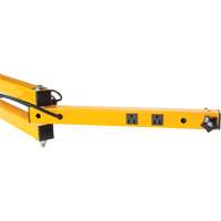 180 Double Locking Arm with 2 Receptacles Distribution Jean Lapalme