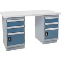 &eacute;tabli pr&eacute;conçu, 72" la x 30" p x 34" h, Capacit&eacute; 2500 lb Distribution Jean Lapalme
