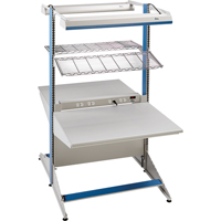 Postes de travail modulaires ergonomiques - Exemples de configurations - A-DC Ajouts de coin &agrave; deux c&ocirc;t&eacute;s, 36" la x 56" p x 84" h, Ajout de coin &agrave; deux c&ocirc;t&eacute;s Distribution Jean Lapalme