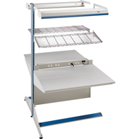 Postes de travail modulaires ergonomiques - Exemples de configurations - A-DA Ajouts &agrave; deux c&ocirc;t&eacute;s, 36" la x 56" p x 84" h, Ajout &agrave; deux c&ocirc;t&eacute;s Distribution Jean Lapalme