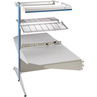 Postes de travail modulaires ergonomiques - Exemples de configurations - A-DC Ajouts de coin &agrave; deux c&ocirc;t&eacute;s, 36" la x 56" p x 84" h, Ajout de coin &agrave; deux c&ocirc;t&eacute;s Distribution Jean Lapalme