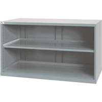 Shelf Cabinets, Steel, 33-1/2" H x 56-1/2" W x 28-1/2" D, Light Grey Distribution Jean Lapalme