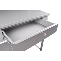Pupitre d'atelier ouvert, 34-1/2" la x 30" p x 53" h, Gris Distribution Jean Lapalme