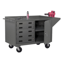 Mobile Workbench Cabinet, Steel Surface Distribution Jean Lapalme
