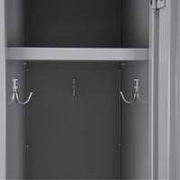 Clean Line Lockers, 3 -tier, Bank of 4, 48" x 18" x 72", Steel, Charcoal, Rivet (Assembled) Distribution Jean Lapalme