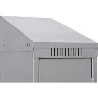 Clean Line Lockers, 2 -tier, Bank of 4, 48" x 18" x 82", Steel, Beige, Rivet (Assembled) Distribution Jean Lapalme