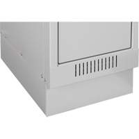 Clean Line Lockers, 2 -tier, Bank of 4, 48" x 18" x 76", Steel, Charcoal, Rivet (Assembled) Distribution Jean Lapalme