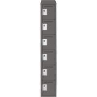 Petits casiers Clean Line, 6 niveaux, 12" x 18" x 78", Acier, Charbon, Rivet (assembl&eacute;) Distribution Jean Lapalme