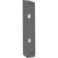 Casiers Clean Line, 2 niveaux, 12" x 18" x 82", Acier, Charbon, Rivet (assembl&eacute;) Distribution Jean Lapalme