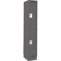 Casiers Clean Line, 2 niveaux, 12" x 18" x 76", Acier, Charbon, Rivet (assembl&eacute;) Distribution Jean Lapalme