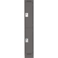 Casiers Clean Line, 2 niveaux, 12" x 18" x 76", Acier, Charbon, Rivet (assembl&eacute;) Distribution Jean Lapalme