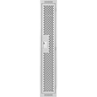 Clean Line Lockers, 12" x 12" x 72", Steel, Grey, Rivet (Assembled), Perforated Distribution Jean Lapalme