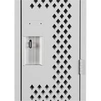 Clean Line Lockers, 12" x 12" x 72", Steel, Grey, Rivet (Assembled), Perforated Distribution Jean Lapalme