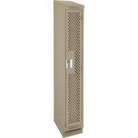 Casiers Clean Line, 12" x 18" x 82", Acier, Beige, Rivet (assembl&eacute;), Perfor&eacute; Distribution Jean Lapalme