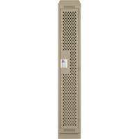 Casiers Clean Line, 12" x 18" x 82", Acier, Beige, Rivet (assembl&eacute;), Perfor&eacute; Distribution Jean Lapalme
