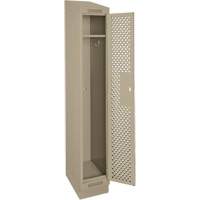 Casiers Clean Line, 12" x 18" x 82", Acier, Beige, Rivet (assembl&eacute;), Perfor&eacute; Distribution Jean Lapalme