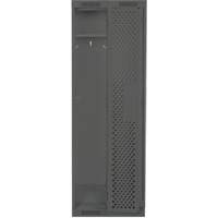 Clean Line Lockers, Bank of 2, 24" x 18" x 76", Steel, Charcoal, Rivet (Assembled), Perforated Distribution Jean Lapalme