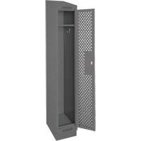 Casiers Clean Line, 12" x 18" x 82", Acier, Charbon, Rivet (assembl&eacute;), Perfor&eacute; Distribution Jean Lapalme