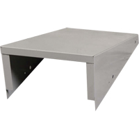 Clean Line Economy Lockers Slope Top, 1 Bank, 18" D x 12" W x 6" H, Grey, Steel Distribution Jean Lapalme