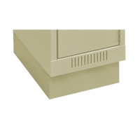 Clean Line Economy Lockers Recessed Base, 1 Banks, 4" H x 12" W x 18" D, Beige, Steel Distribution Jean Lapalme