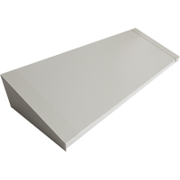 Dessus inclin&eacute; pour casiers robustes enti&egrave;rement soud&eacute; Concorde, Bloc de 4, 18" p x 48" la x 6" ha, Gris, Acier Distribution Jean Lapalme