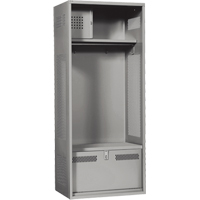 Casier pour &eacute;quipement, Acier, 24" la x 24" p x 72" h, Gris Distribution Jean Lapalme