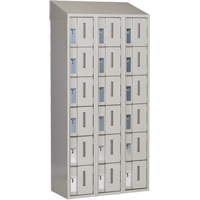 Concorde Heavy-Duty Lockers, 6 -tier, Bank of 3, 36" x 18" x 78", Steel, Grey, Welded (Assembled) Distribution Jean Lapalme