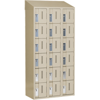 Casiers robustes Concorde, 6 niveaux, Bloc de 3, 36" x 18" x 78", Acier, Beige, Soud&eacute; (assembl&eacute;) Distribution Jean Lapalme