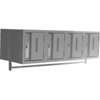 Casiers muraux robustes, Bloc de 4, 18" x 12" x 12", Acier Distribution Jean Lapalme