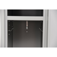 Lockers, 2 -tier, 12" x 18" x 72", Steel, Grey, Knocked Down Distribution Jean Lapalme