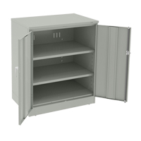 Armoire &agrave; hauteur de comptoir de luxe, Acier, 2 Tablettes, 42" h x 36" la x 24" P, Gris p&acirc;le Distribution Jean Lapalme