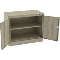 Armoire standard &agrave; hauteur de bureau, Acier, 30" h x 36" la x 18" P, Beige Distribution Jean Lapalme