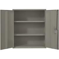 Armoire de rangement Lo-Boy, Acier, 2 Tablettes, 40" h x 36" la x 18" P, Gris Distribution Jean Lapalme