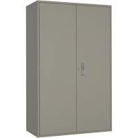 Armoire de rangement Hi-Boy tr&egrave;s large, Acier, 4 Tablettes, 72" h x 48" la x 24" P, Gris Distribution Jean Lapalme