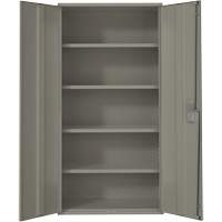 Armoire de rangement Hi-Boy, Acier, 4 Tablettes, 72" h x 36" la x 18" P, Gris Distribution Jean Lapalme