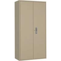 Armoire garde-robe, Acier, 36" la x 18" p x 72" h, Beige Distribution Jean Lapalme