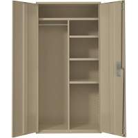 Armoire de rangements combin&eacute;s, Acier, 6 Tablettes, 72" h x 36" la x 18" P, Beige Distribution Jean Lapalme